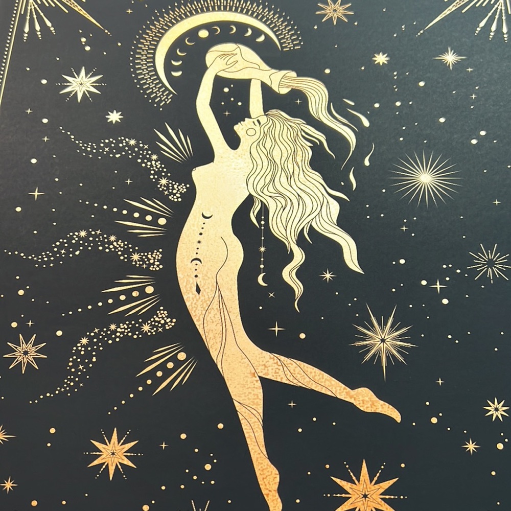 Aquarius Wall Art Celestial Zodiac Horoscope Illustration Print Poster Unframed - Picture 8 of 16